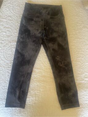lululemon athletica Black Tie-Dye High-Rise Leggings Size 8